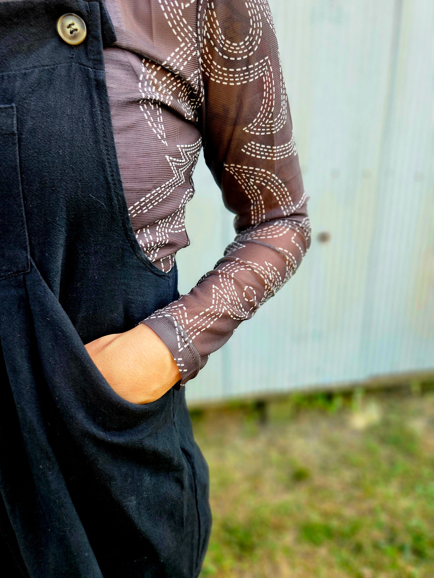 Kick The Dust Up Mesh Top
