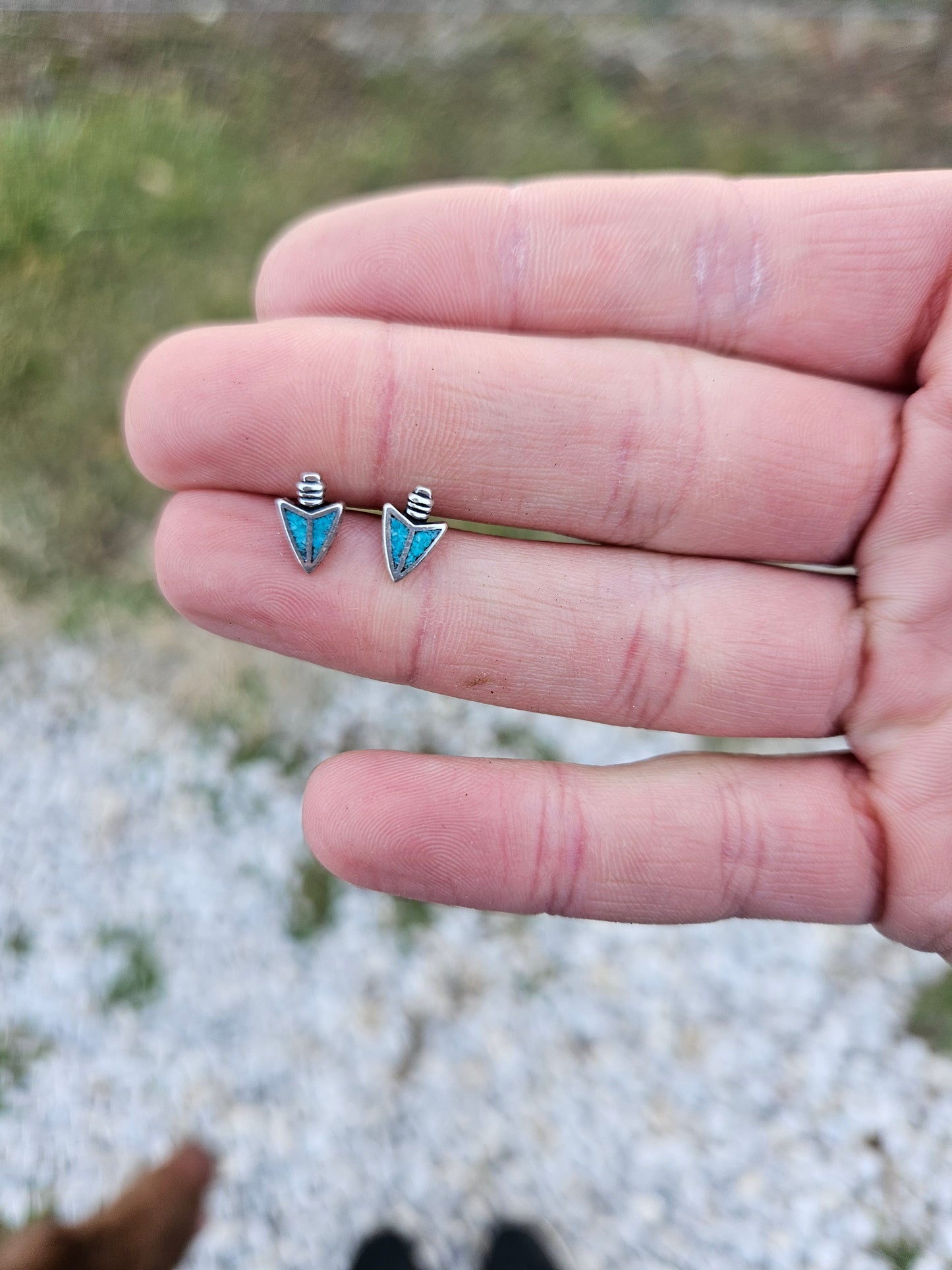 Arrowhead Turquoise Studs