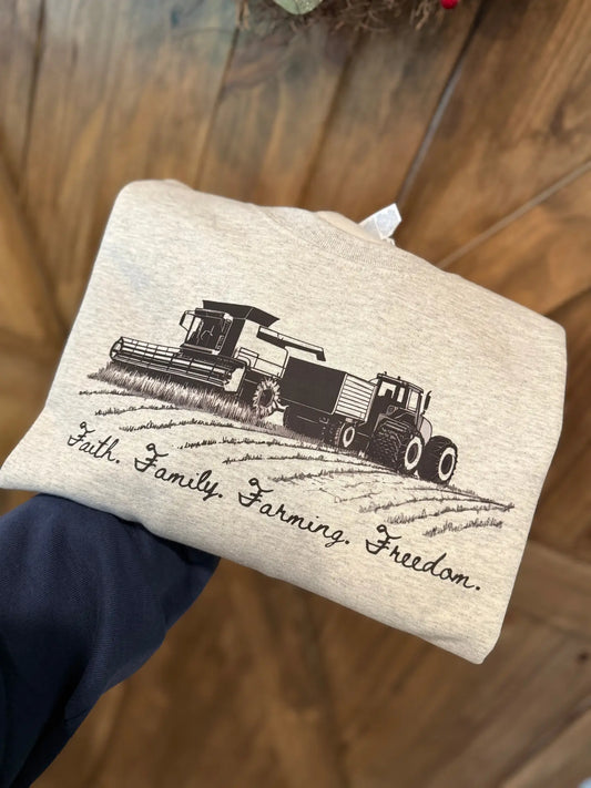 Faith. Family. Farming. Freedom Sweatshirt