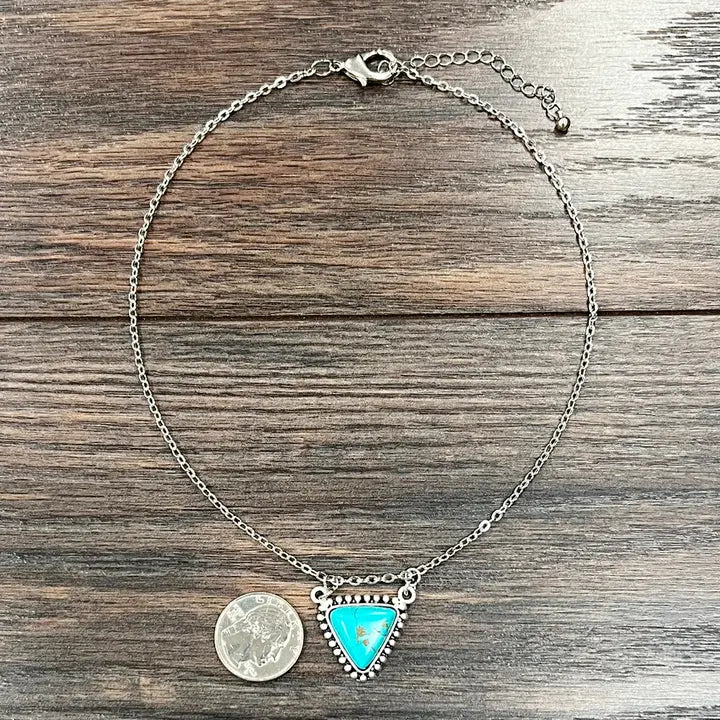 Triangle Turquoise Necklace