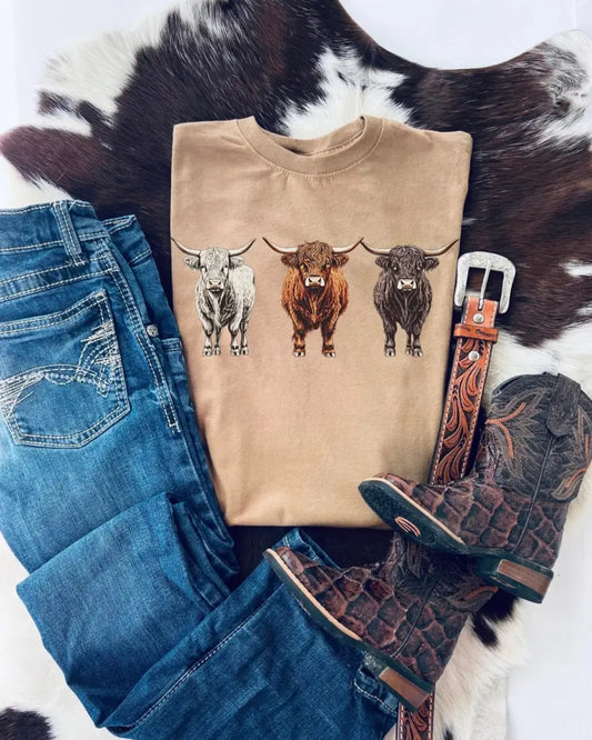 Three Cows Tee