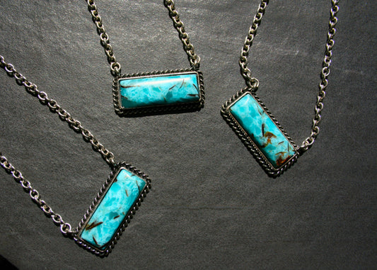 Turquoise Bar Necklace