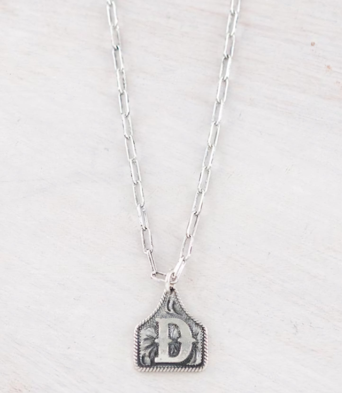 Brylee Silver Inital Necklace