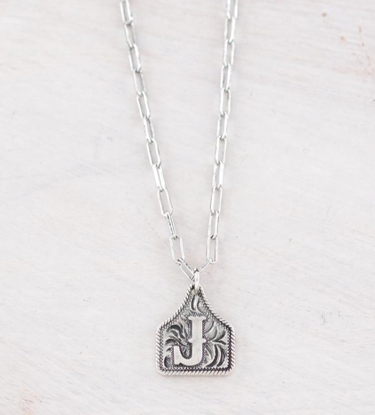 Brylee Silver Inital Necklace