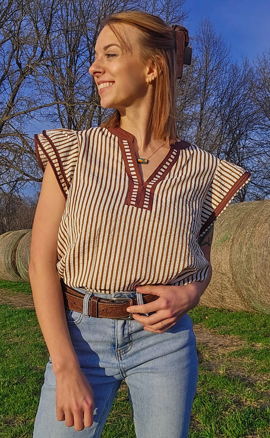 Randi Ruth Ruffled Blouse