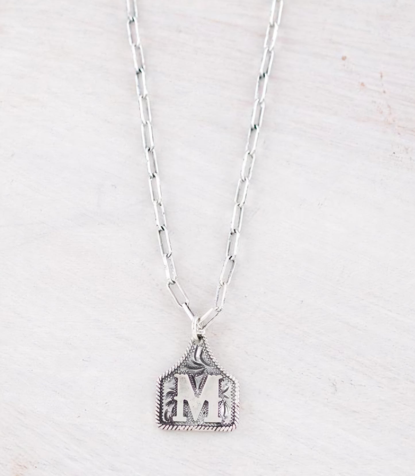 Brylee Silver Inital Necklace