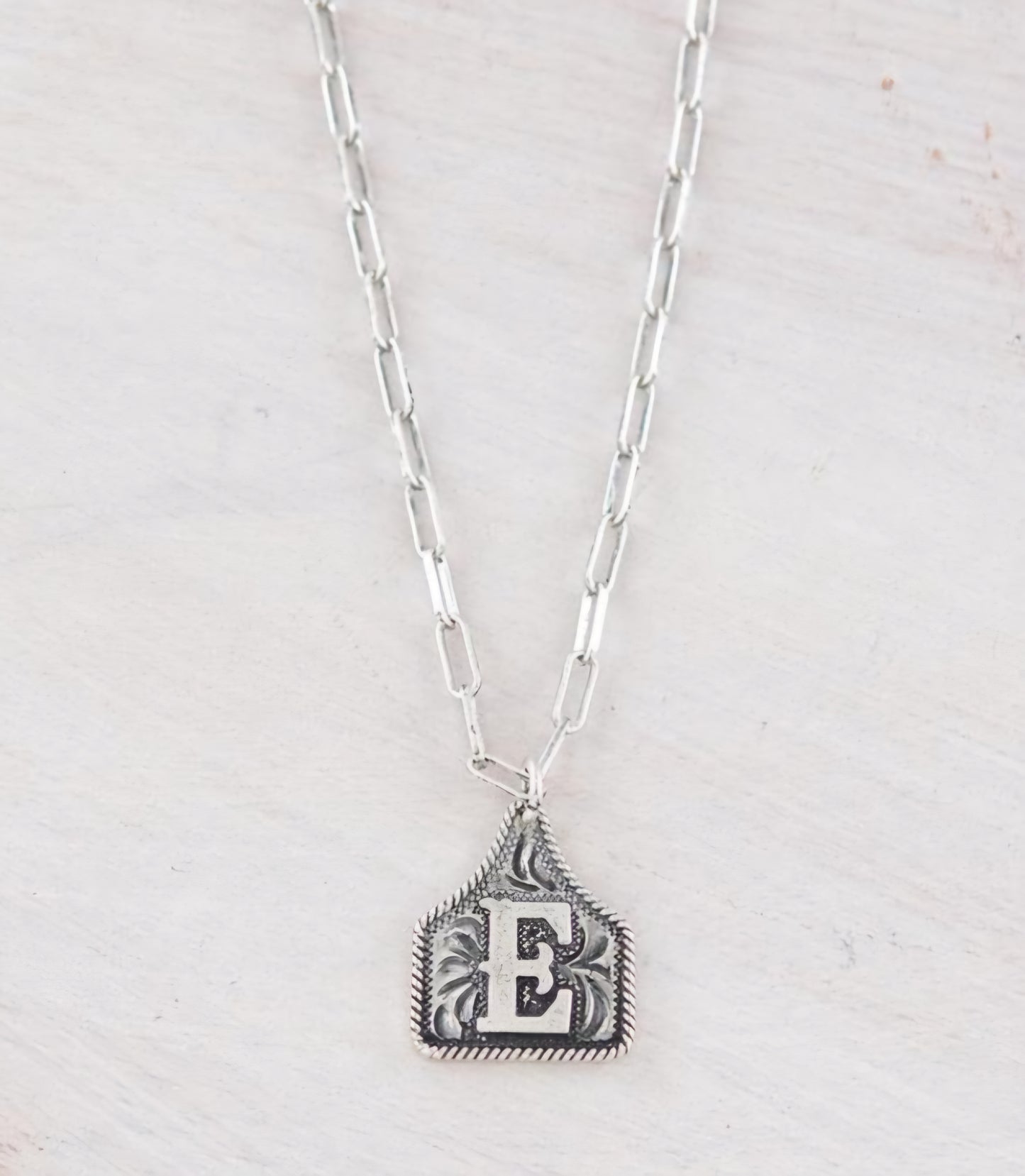 Brylee Silver Inital Necklace