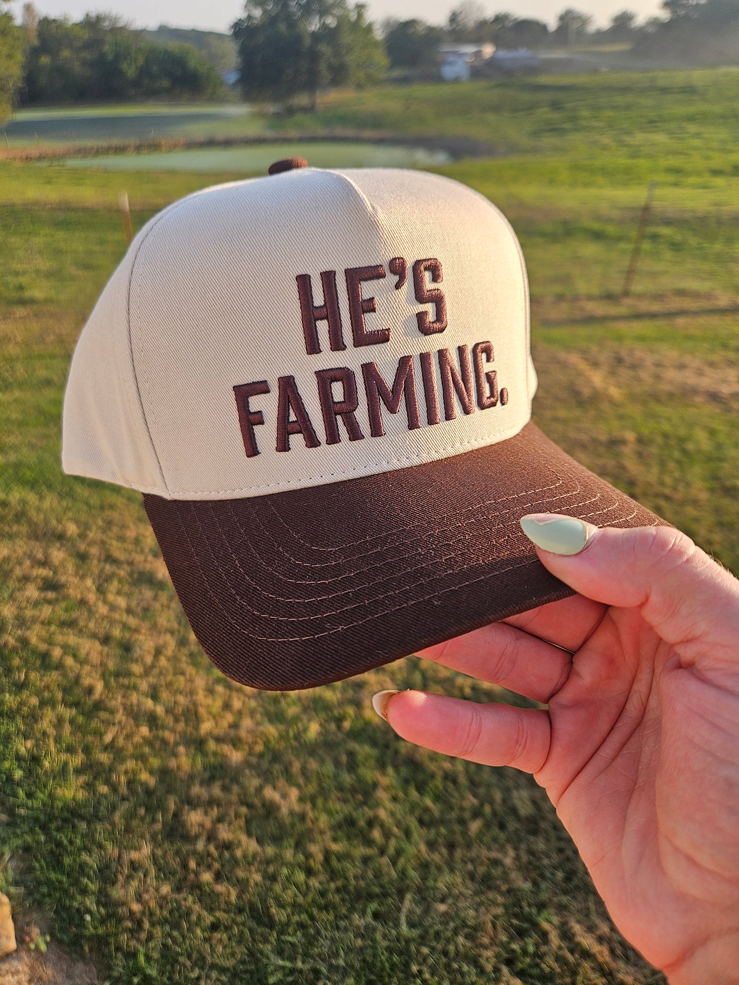 He's Farming Hat