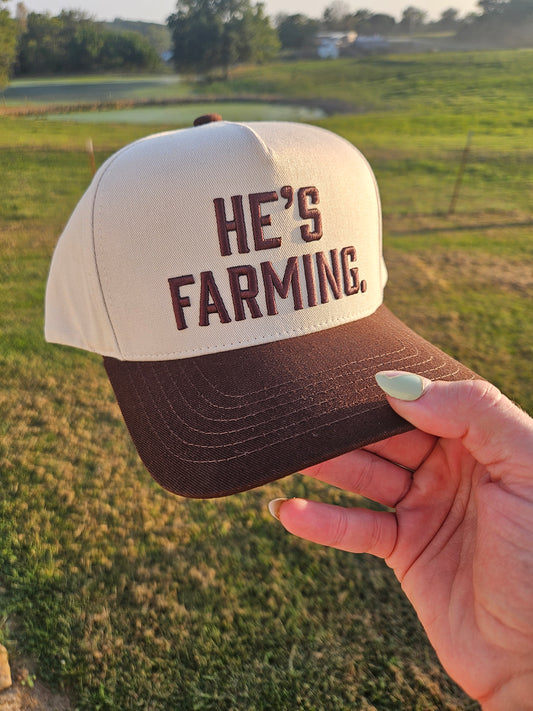 He's Farming Hat
