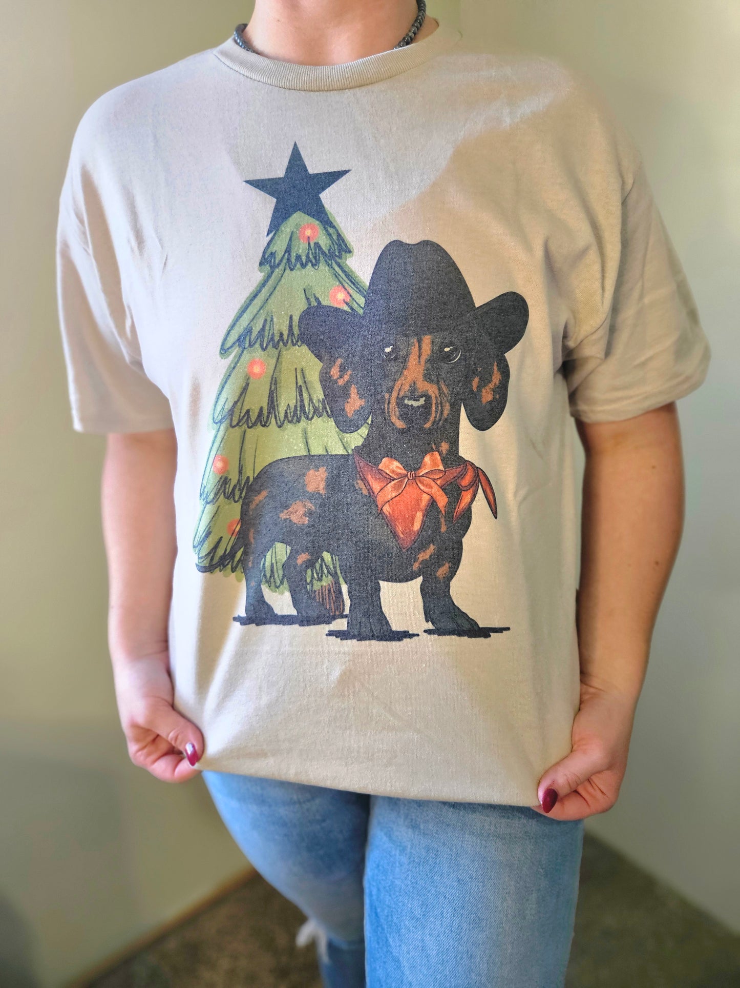 Christmas Weenie Dog Tee