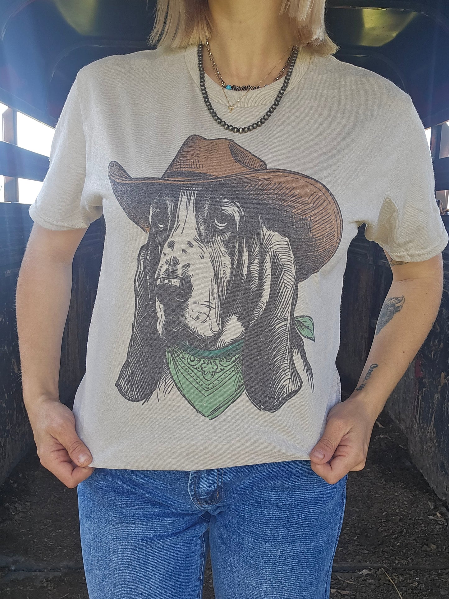 Cowboy Basset Tee